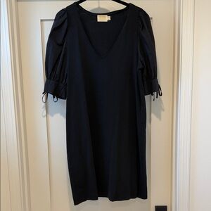 Nation LTD Black Puff Sleeve Mini Dress